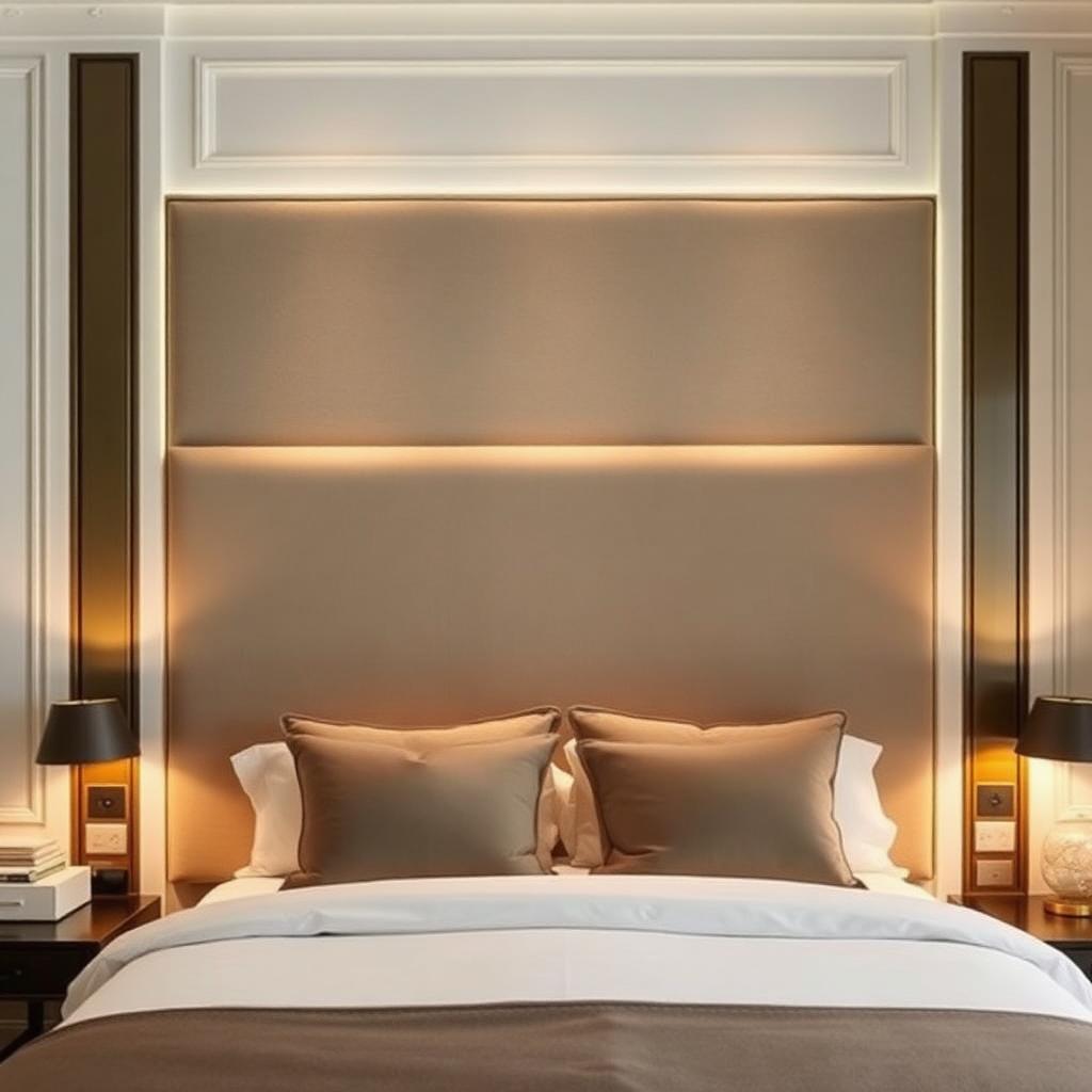 Cashmere Wool Headboard, Wall-mount