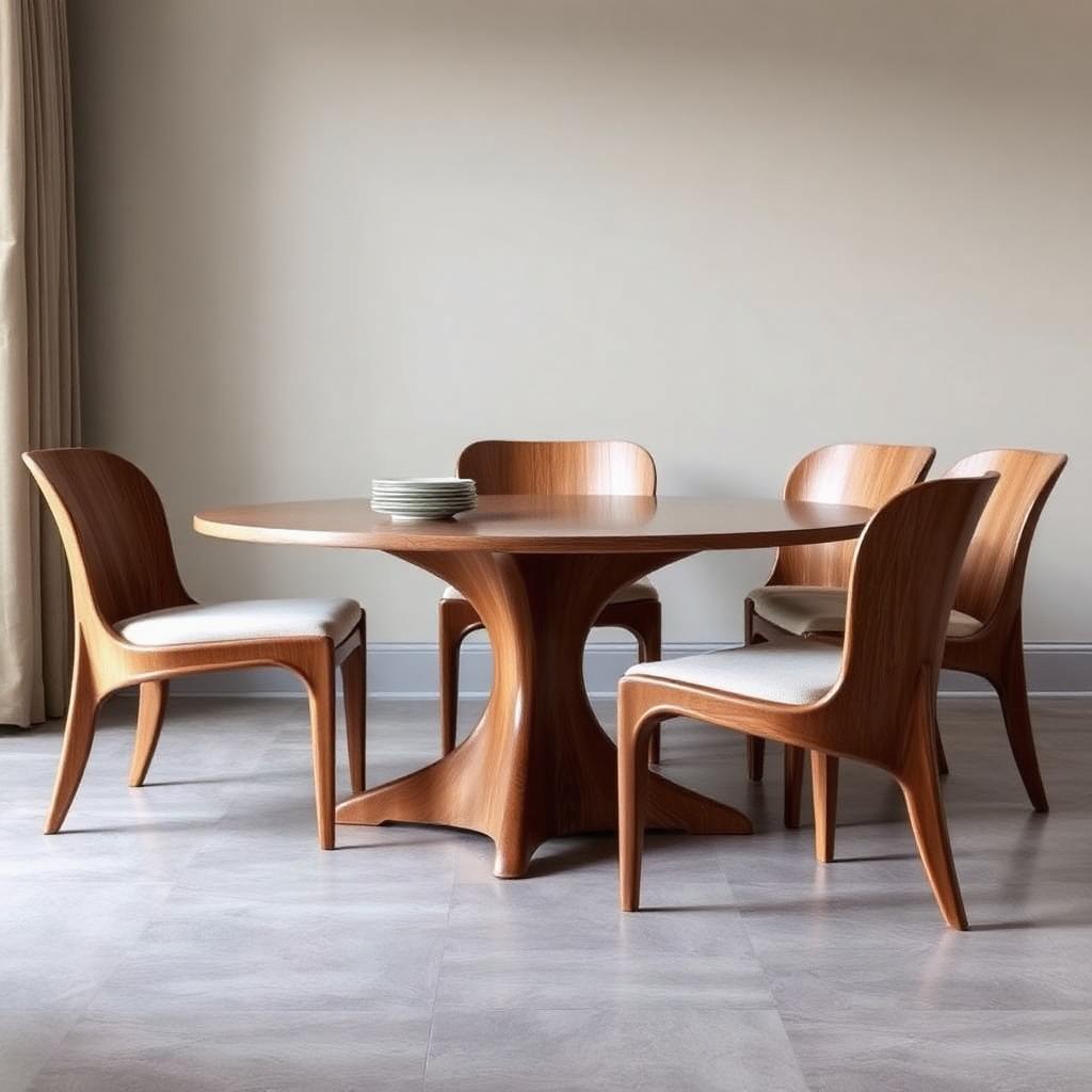 Sculpted Oak Dining Chair (set of 6)