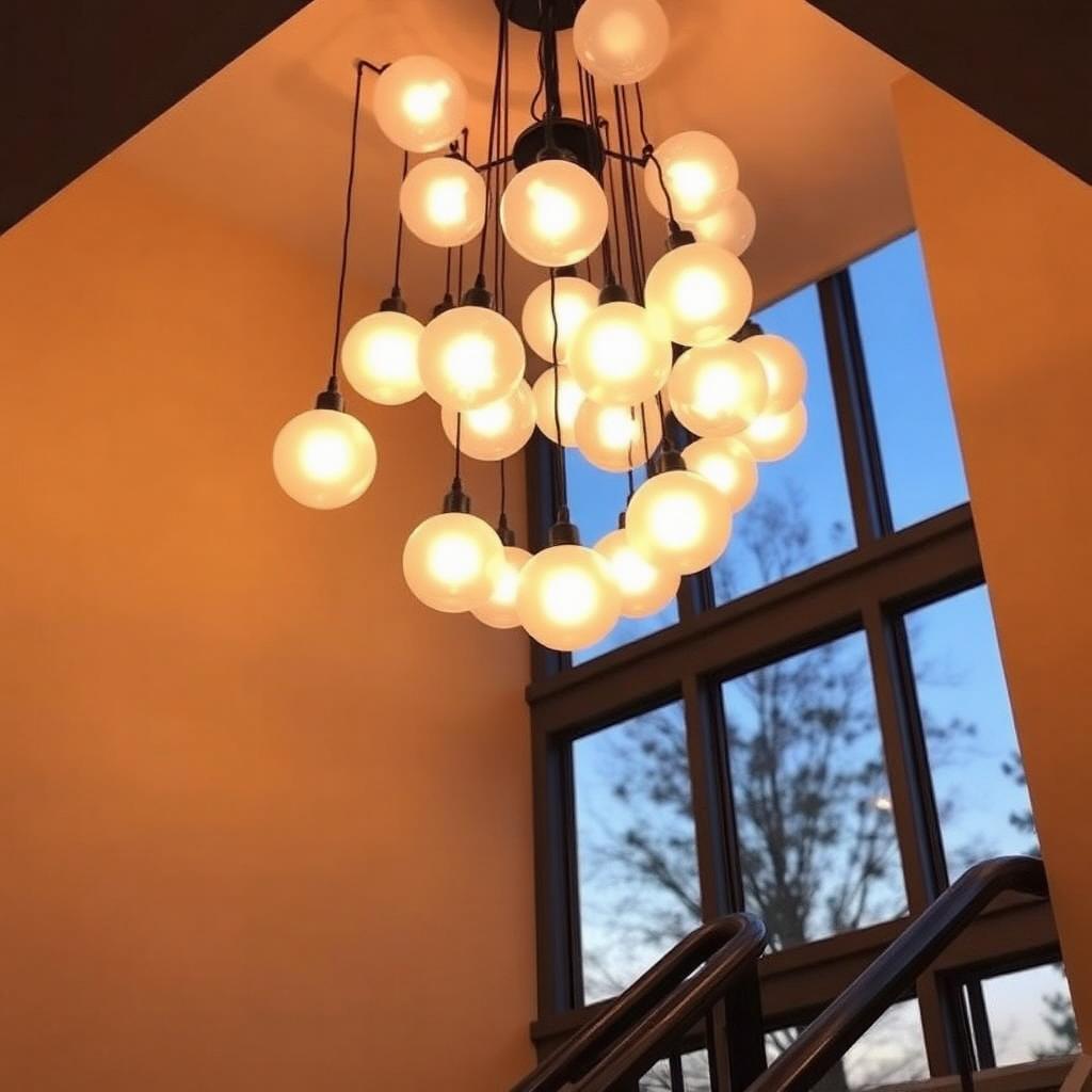 Hand-blown Cascade Pendant