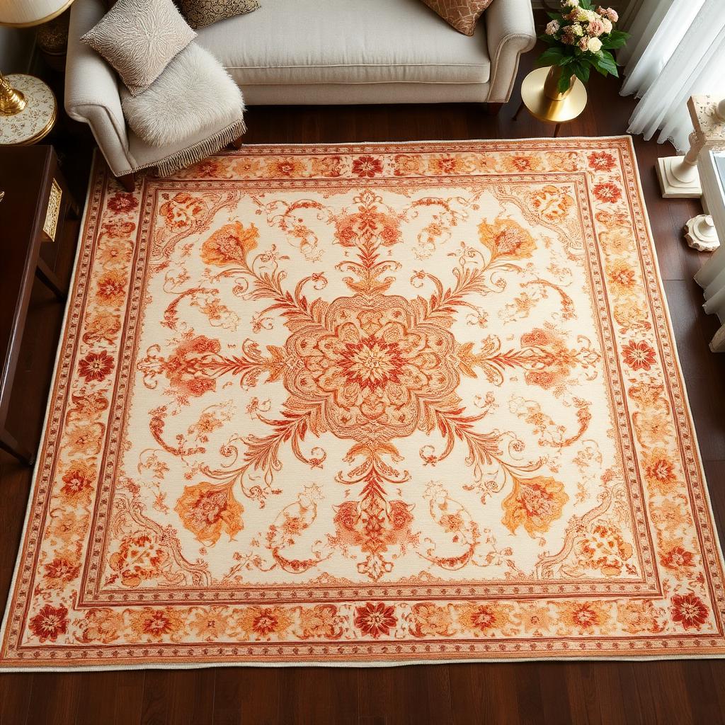 Hand-knotted Persian Silk Rug 3x4m
